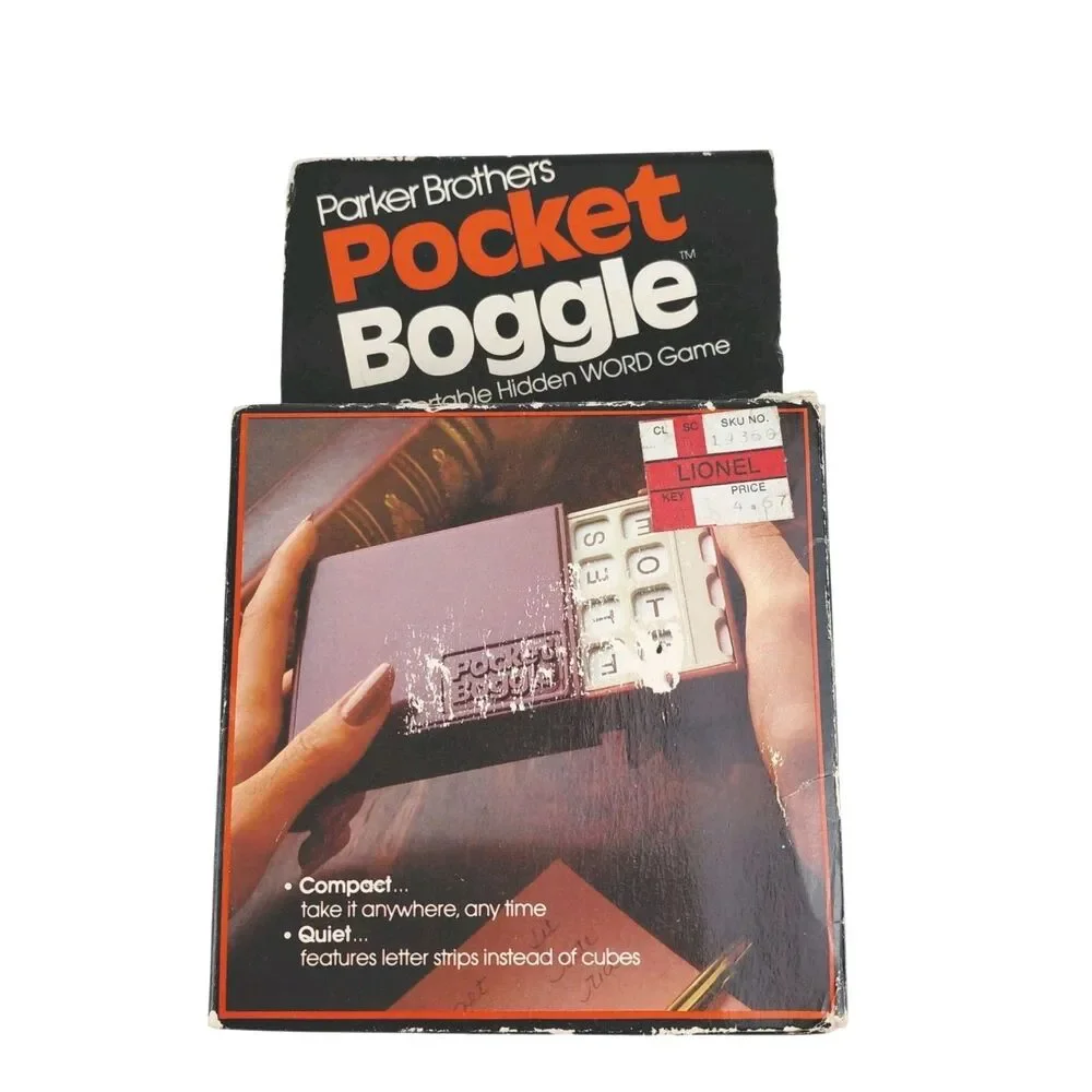 Vintage Parker Brothers Pocket Boggle Travel Game 1980